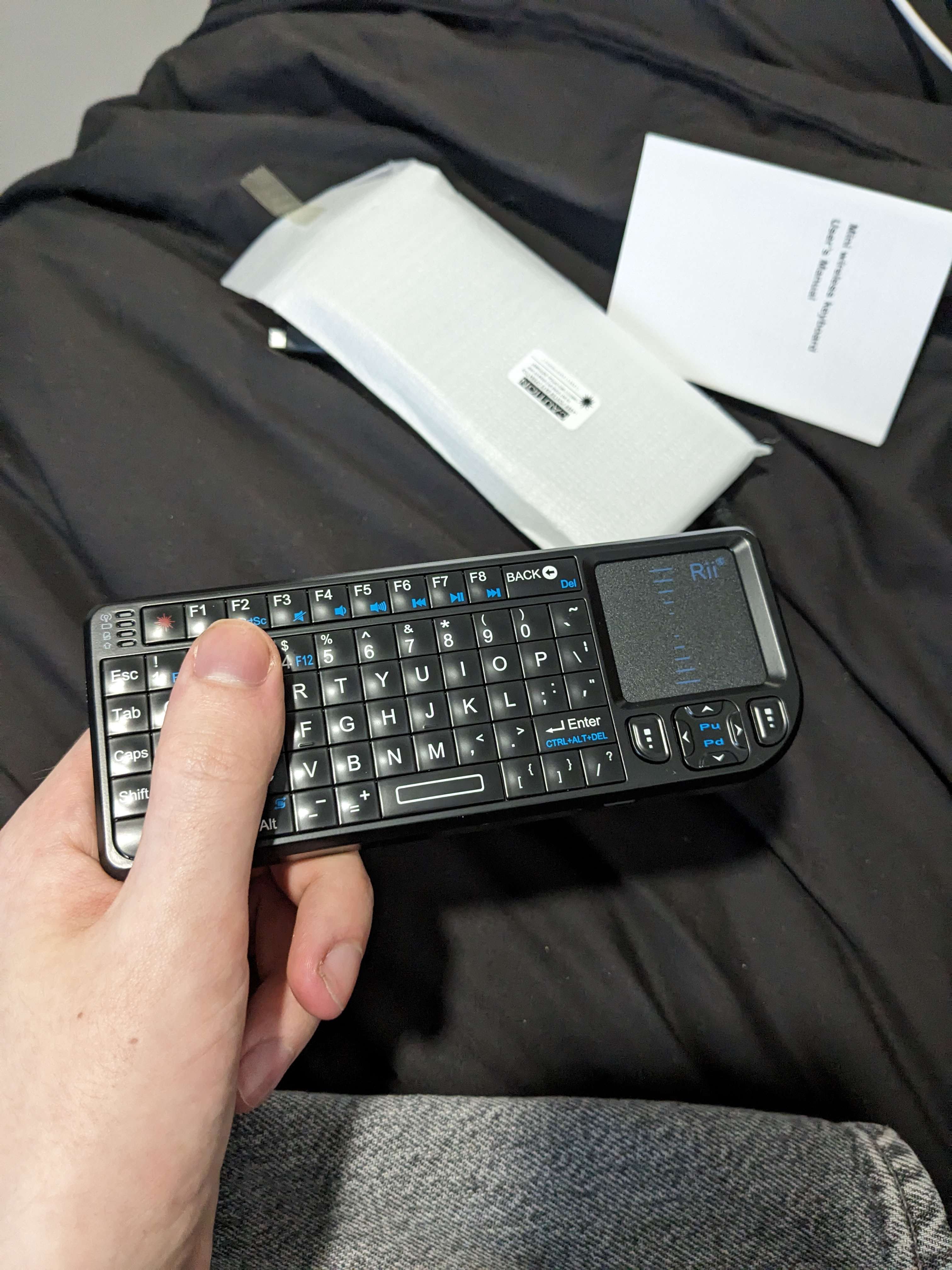 The Rii mini keyboard